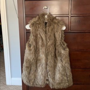 Banana Republic Faux Fur Vest